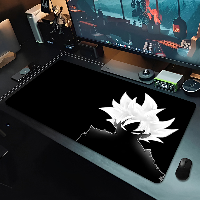 Pc Gaming Keyboard And Mouse - Коврик для мыши DBZ Black Anime