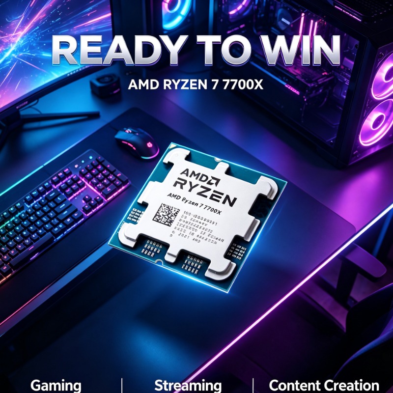 Pc Gaming Games - Высокопроизводительный игровой процессор AMD 7700X без
